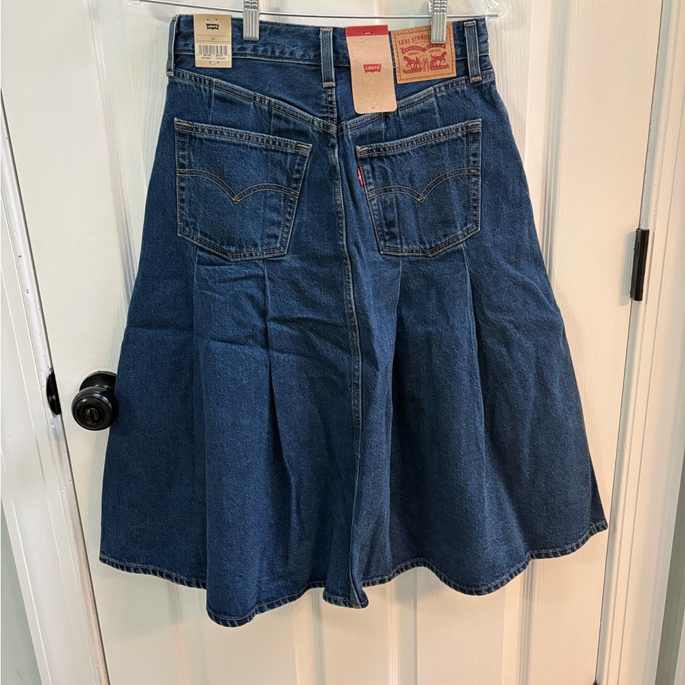 Levi's Dark Blue A-Line Skirt - Picture 4 of 5